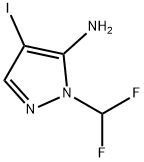 1-(difluoromethyl)-4-iodo-1H-pyrazol-5-amine,2226034-02-0,结构式