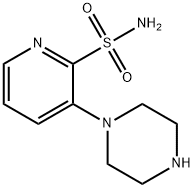 2-Pyridinesulfonamide, 3-(1-piperazinyl)- 结构式