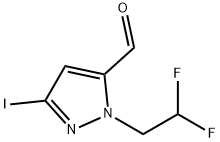 1-(2,2-difluoroethyl)-3-iodo-1H-pyrazole-5-carbaldehyde,2226181-77-5,结构式
