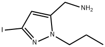 1-(3-iodo-1-propyl-1H-pyrazol-5-yl)methanamine Structure