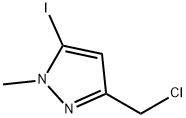 3-(chloromethyl)-5-iodo-1-methyl-1H-pyrazole Structure