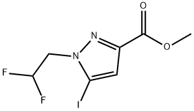 methyl 1-(2,2-difluoroethyl)-5-iodo-1H-pyrazole-3-carboxylate,2226182-69-8,结构式