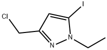 3-(chloromethyl)-1-ethyl-5-iodo-1H-pyrazole Structure