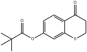 4-Oxothiochroman-7-yl pivalate Struktur
