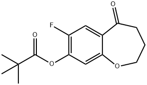 7-氟-5-氧代-2,3,4,5-四氢苯并[B]氧杂-8-基新戊酸酯,2226905-07-1,结构式