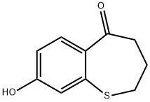 8-hydroxy-3,4-dihydrobenzo[b]thiepin-5(2H)-one Structure
