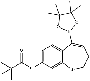 5-(4,4,5,5-四甲基-1,3,2-二氧杂硼杂环戊烷-2-基)-2,3-二氢苯并[B]噻吩-8-基新戊酸酯,2226905-78-6,结构式