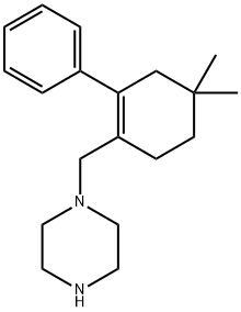 Piperazine, 1-[(4,4-dimethyl-2-phenyl-1-cyclohexen-1-yl)methyl]- Structure