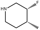 Piperidine, 3-fluoro-4-methyl-, (3R,4R)- Structure