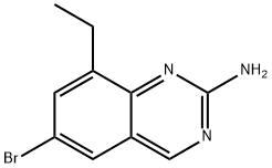 2-Quinazolinamine, 6-bromo-8-ethyl- Struktur