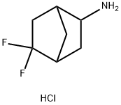 5,5-difluorobicyclo[2.2.1]heptan-2-amine hydrochloride Struktur