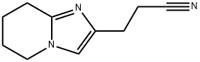 3-(5,6,7,8-Tetrahydroimidazo[1,2-a]pyridin-2-yl)propanenitrile Struktur