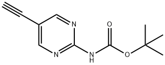 tert-Butyl N-(5-ethynylpyrimidin-2-yl)carbamate Structure