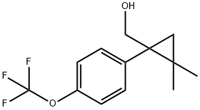 (2,2-二甲基-1-(4-(三氟甲氧基)苯基)环丙基)甲醇,2228876-15-9,结构式
