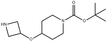 1-Piperidinecarboxylic acid, 4-(3-azetidinyloxy)-, 1,1-dimethylethyl ester Structure