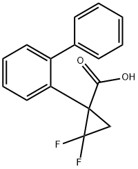 1-([1，1'-biphenyl]-2-yl)-2，2-difluorocyclopropane-1-carboxylic acid Struktur