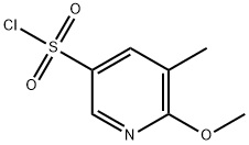 6-methoxy-5-methylpyridine-3-sulfonyl chloride Structure