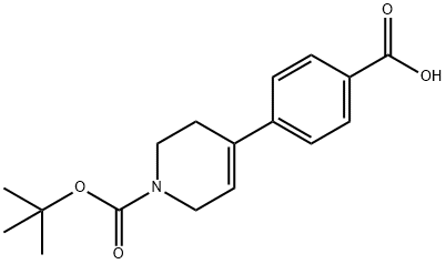 4-(1-(tert-butoxycarbonyl)-1,2,3,6-tetrahydropyridin-4-yl)benzoic acid Structure