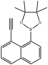 1,3,2-Dioxaborolane, 2-(8-ethynyl-1-naphthalenyl)-4,4,5,5-tetramethyl- Structure