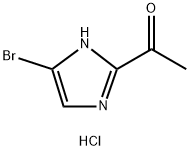 1-(5-bromo-1H-imidazol-2-yl)ethan-1-one hydrochloride Struktur