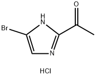 1-(5-溴-1H-咪唑-2-基)乙-1-酮盐酸盐 结构式