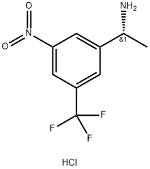 (R)-1-(3-nitro-5-(trifluoromethyl)phenyl)ethan-1-amine hydrochloride Struktur