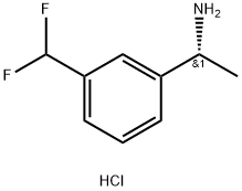 (1R)-1-[3-(DIFLUOROMETHYL)PHENYL]ETHYLAMINE HCl Structure