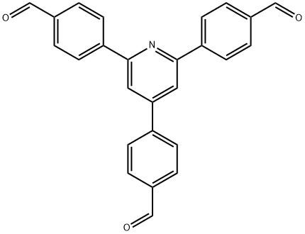 4,4',4''-(pyridine-2,4,6-triyl)tribenzaldehyde 结构式