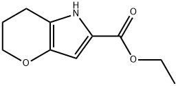 Ethyl 1,5,6,7-Tetrahydropyrano[3,2-b]pyrrole-2-carboxylate Struktur