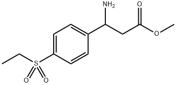 methyl 3-amino-3-(4-(ethylsulfonyl)phenyl)propanoate Structure