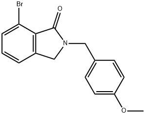 1H-Isoindol-1-one, 7-bromo-2,3-dihydro-2-[(4-methoxyphenyl)methyl]- Structure