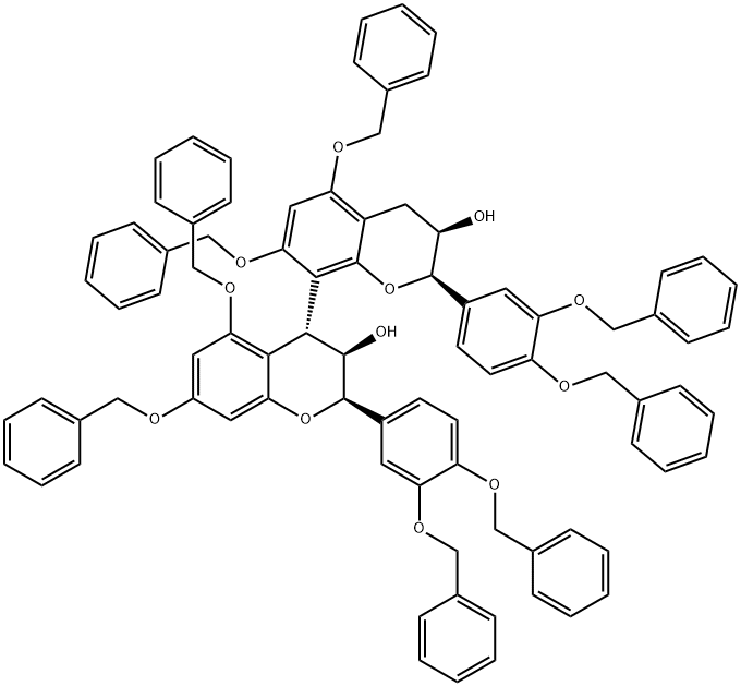 5,7,3'',4''-Tetra-O-benzylepicatechin-4β→8-5,7,3'',4''-tetra-O-benzylepicatechin