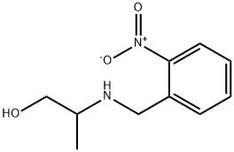 1-Propanol, 2-[[(2-nitrophenyl)methyl]amino]- Struktur