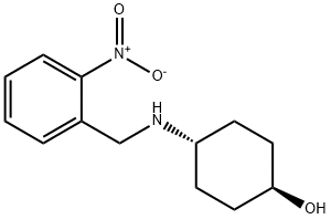 Cyclohexanol, 4-[[(2-nitrophenyl)methyl]amino]-, trans- Structure