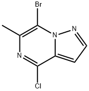 Pyrazolo[1,5-a]pyrazine, 7-bromo-4-chloro-6-methyl- Struktur