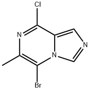 5-溴-8-氯-6-甲基咪唑并[1,5-A]吡嗪 结构式