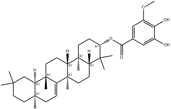 (3,4-Dihydroxy-5-methoxybenzoyl)taraxerol Struktur