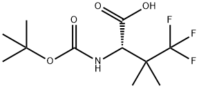 L-Valine, N-[(1,1-dimethylethoxy)carbonyl]-4,4,4-trifluoro-3-methyl-,2242426-52-2,结构式