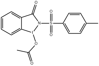 Acetic acid, 2,3-dihydro-2-[(4-methylphenyl)sulfonyl]-3-oxo-1H-1,2-benziodazol-1-yl ester 结构式
