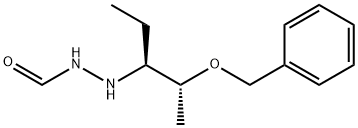 N'-((2R,3S)-2-(Benzyloxy)pentan-3-yl)formohydrazide 化学構造式