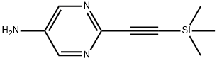 2-(2-trimethylsilylethynyl)pyrimidin-5-amine Structure