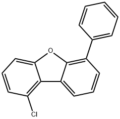 Dibenzofuran, 1-chloro-6-phenyl- Struktur