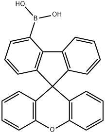 Boronic acid, B-spiro[9H-fluorene-9,9'-[9H]xanthen]-4-yl- 化学構造式