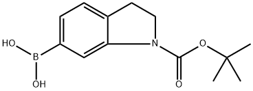 1-(tert-Butoxycarbonyl)indolin-6-yl-6-boronic acid Structure