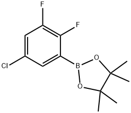 5-Chloro-2,3-difluorophenylboronic acid pinacol ester 化学構造式