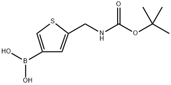 5-(BOC-Aminomethyl)thiophene-3-boronic acid Structure