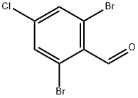 2,6-Dibromo-4-chlorobenzaldehyde 化学構造式