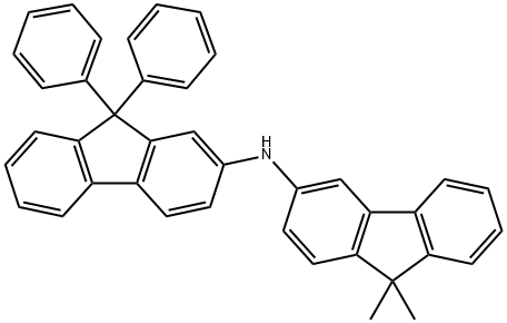 N-(9,9-dimethyl-9H-fluoren-3-yl)-9,9-diphenyl-9H-fluoren-2-amine Structure