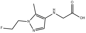 N-[1-(2-fluoroethyl)-5-methyl-1H-pyrazol-4-yl]glycine Structure