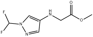 methyl N-[1-(difluoromethyl)-1H-pyrazol-4-yl]glycinate,2247206-87-5,结构式